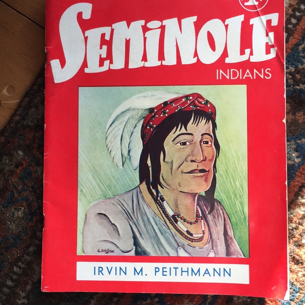 Rare Irvin Peithmann Seminole Indian picture book